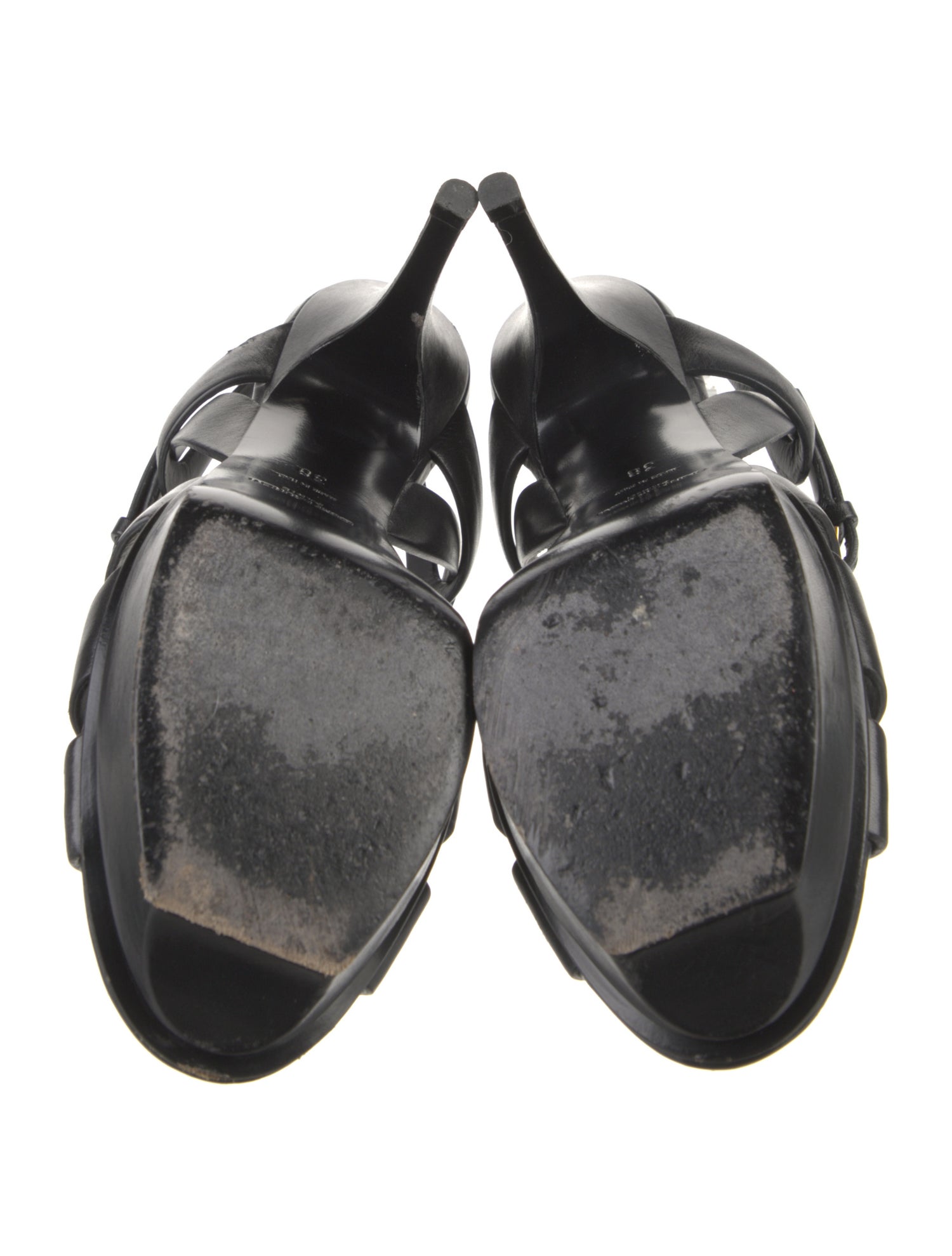 Yves Saint Laurent Leather T-Strap Pumps